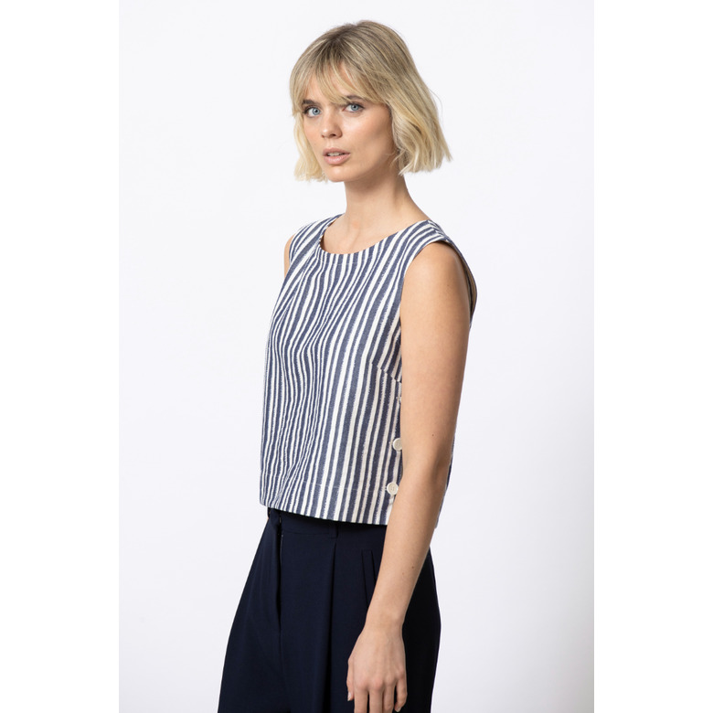 Gigue blouse blauw 2