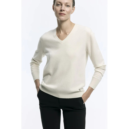 Xandres Cashmere trui ecru