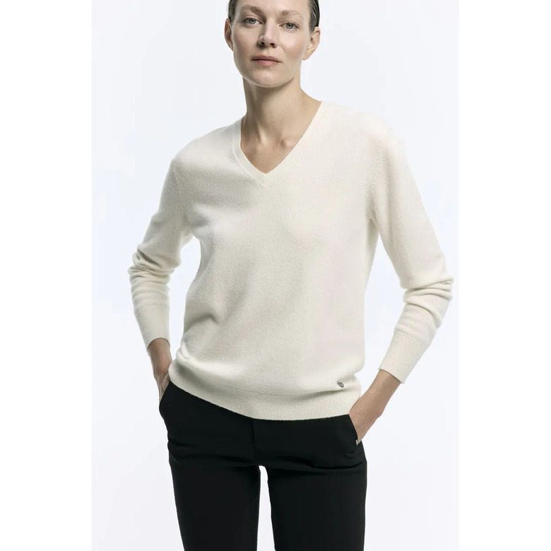 Xandres Cashmere trui ecru 2