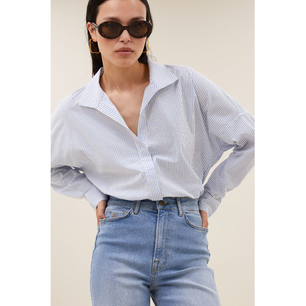 By-bar chemisier bleu