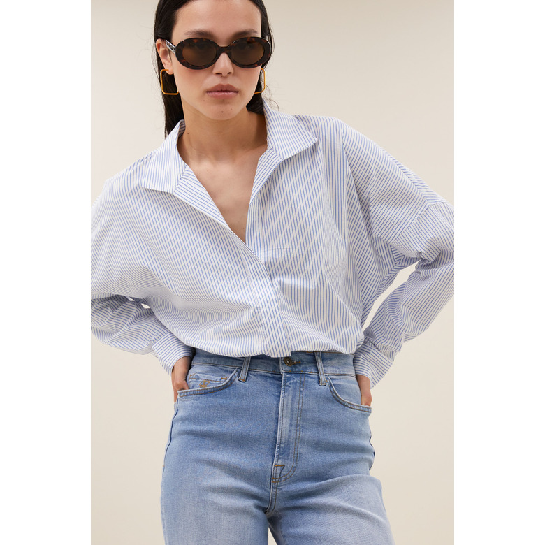 By-bar chemisier bleu 2