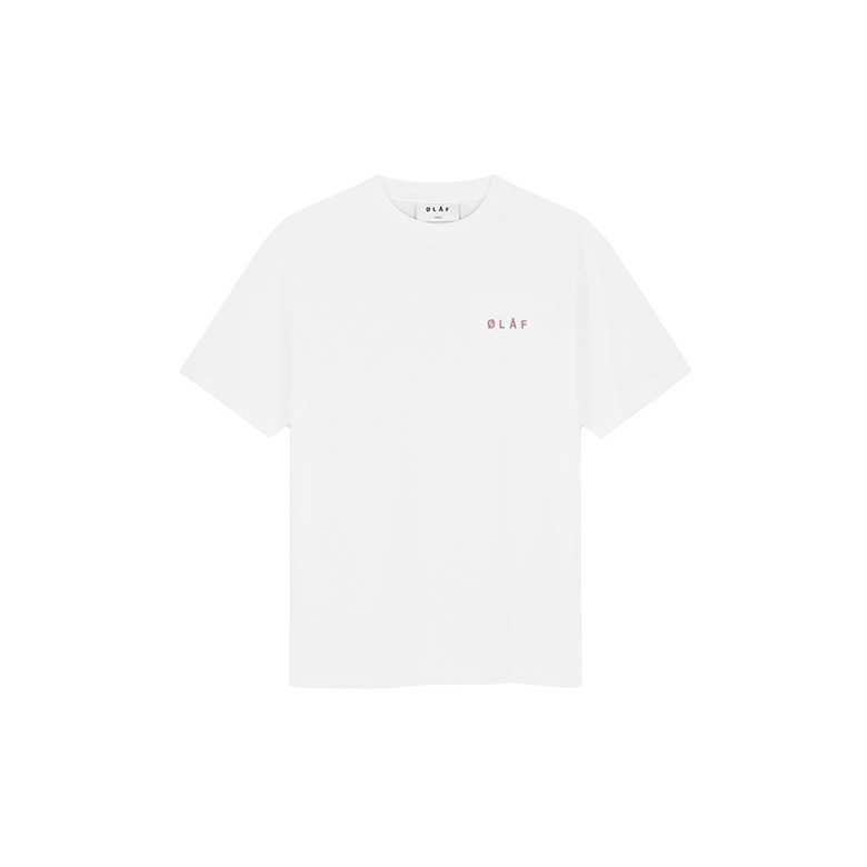 Olaf Hussein t-shirt wit 1