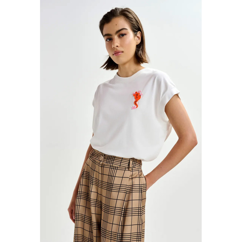 Essentiel t-shirt ecru 2