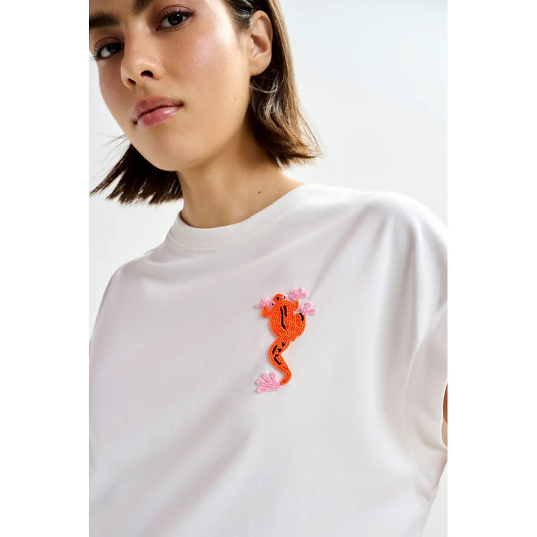 Essentiel t-shirt ecru 3