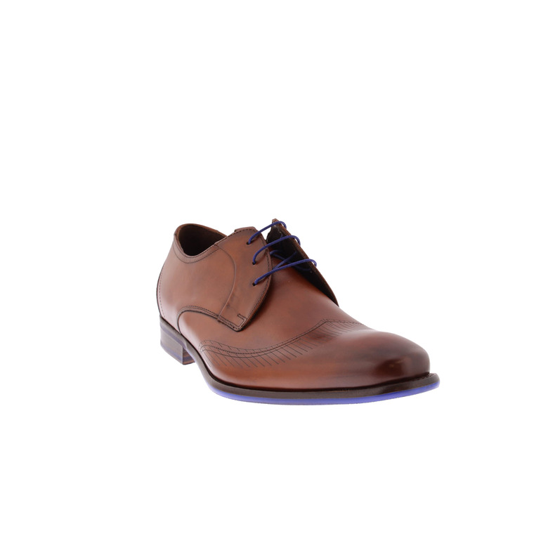 Floris Van Bommel veterschoenen cognac 2