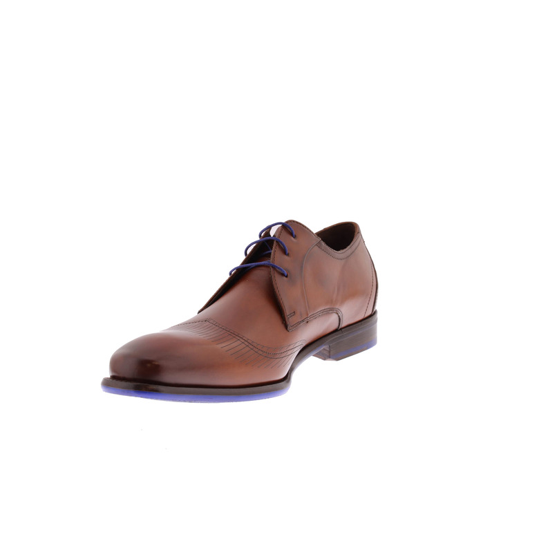 Floris Van Bommel veterschoenen cognac 3