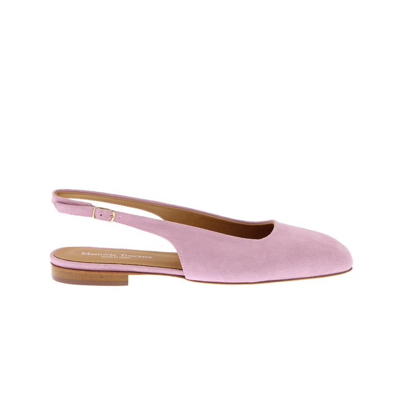 Manovie Toscane slingbacks roze 1