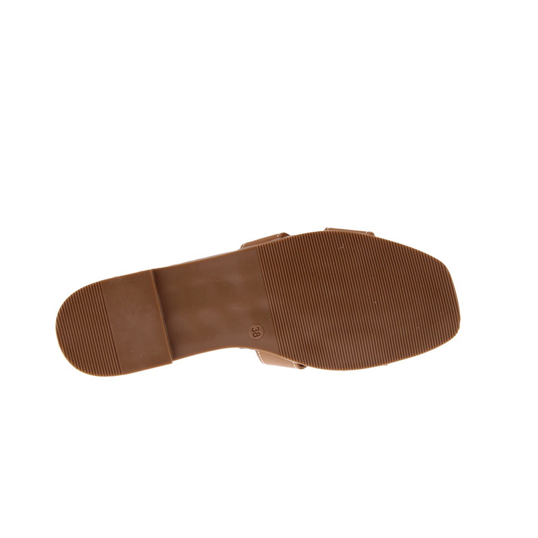 Oh My Sandals thong slippers camel 5