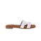 Oh My Sandals thong slippers white 1