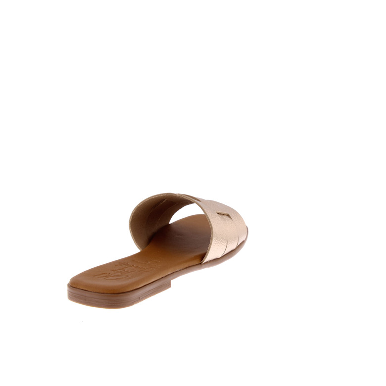 Oh My Sandals thong slippers bronze 4