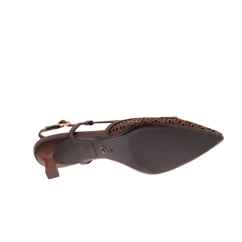 Tamaris slingbacks brown 5