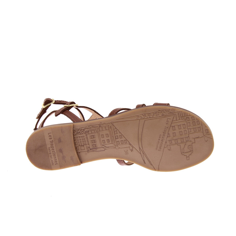 Les Tropeziennes sandalen cognac 5