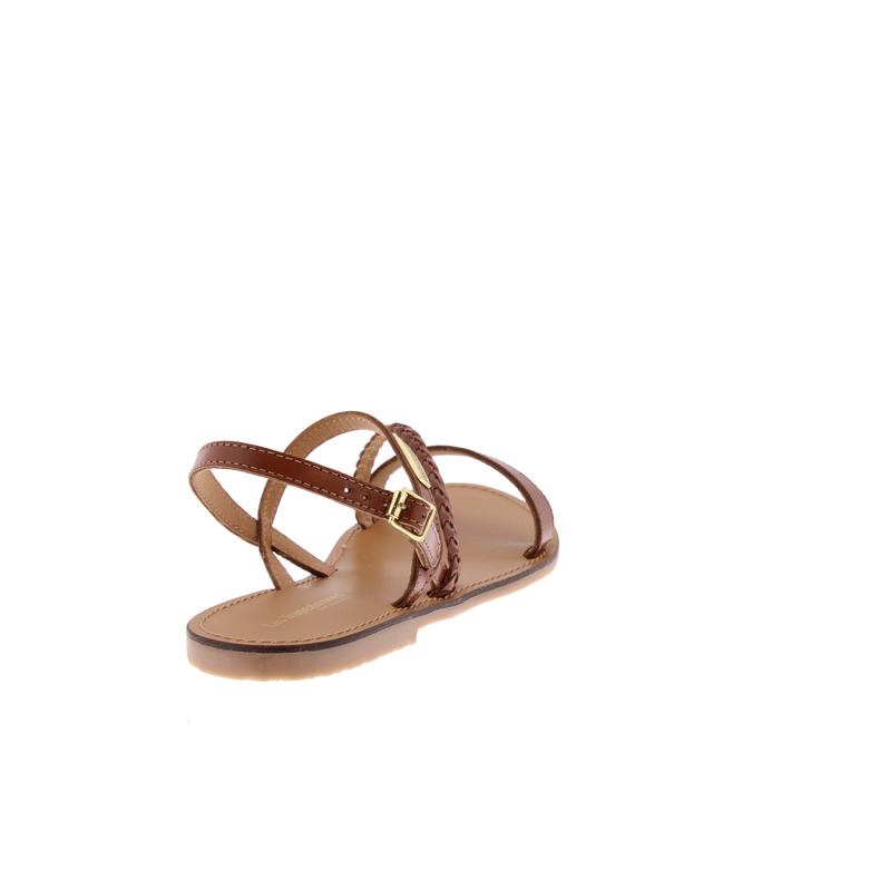 Les Tropeziennes sandalen cognac 4