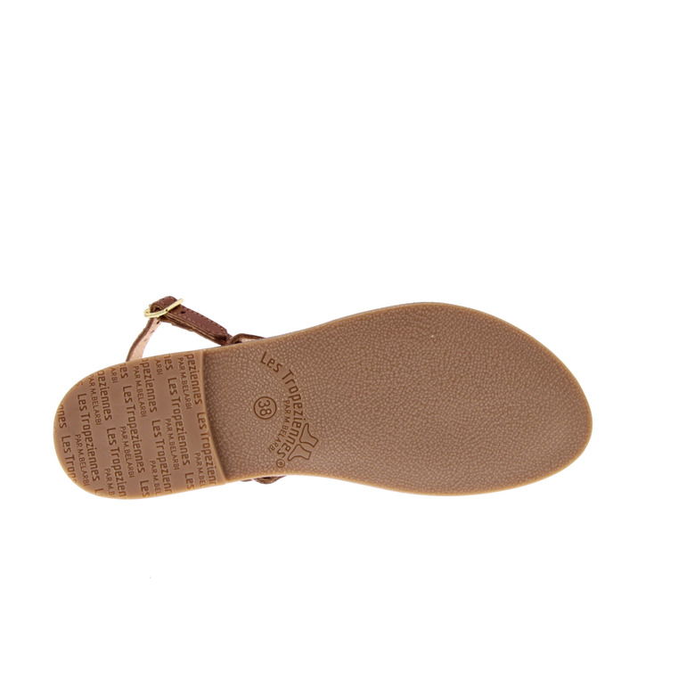 Les Tropeziennes sandalen cognac 5