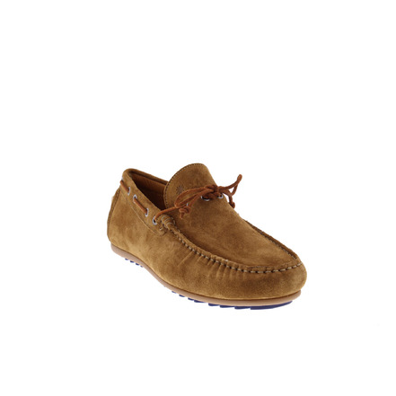 Floris Van Bommel boat shoes cognac