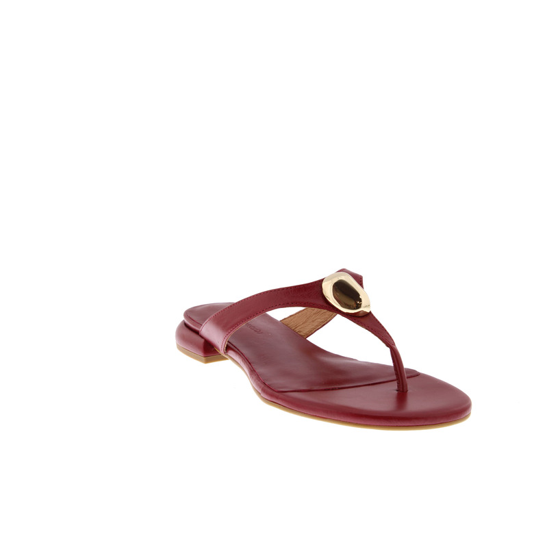 Angel Alarcon thong slippers red 2