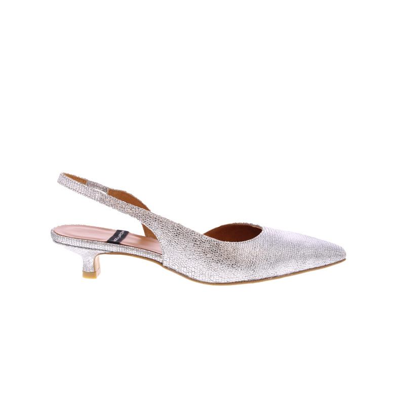 Angel Alarcon slingbacks argent 1