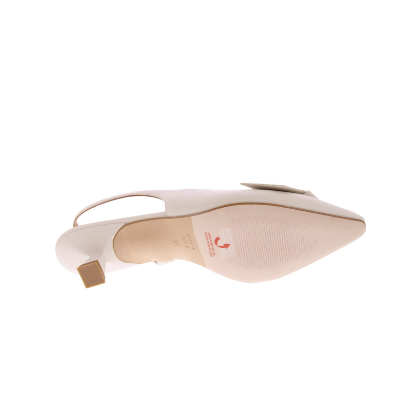 Angel Alarcon slingbacks ecru 5