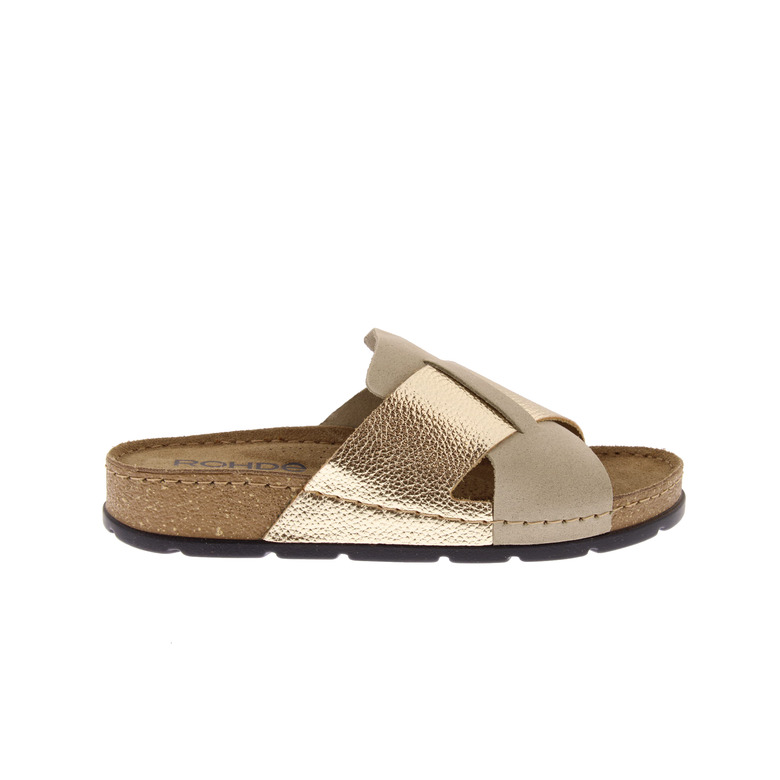 Rohde thong slippers gold 1
