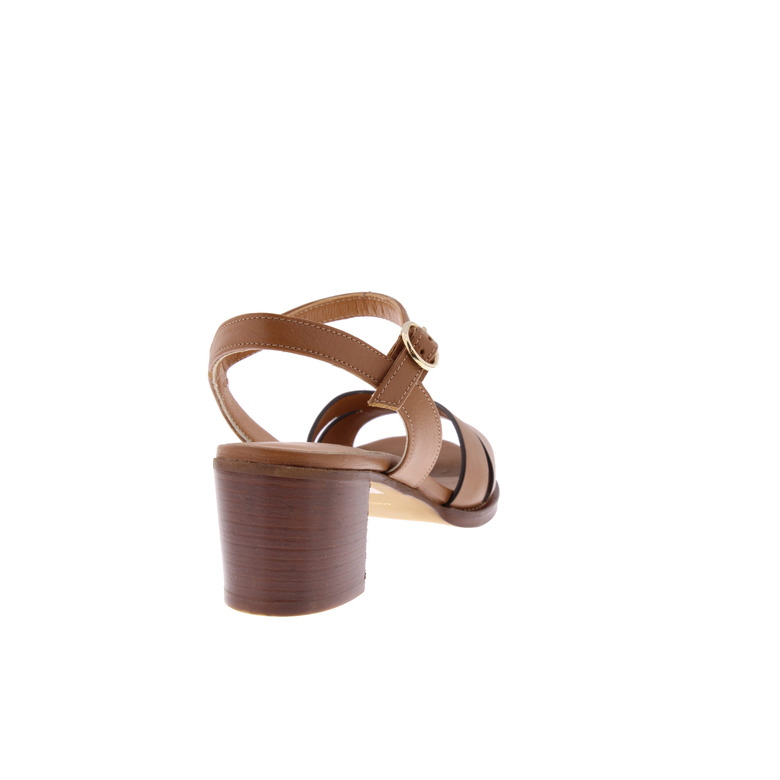 Les Venues sandalen cognac 4
