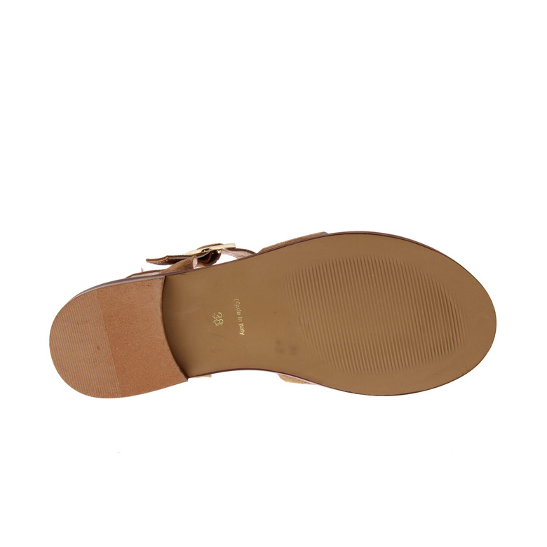 Les Venues sandalen cognac 5