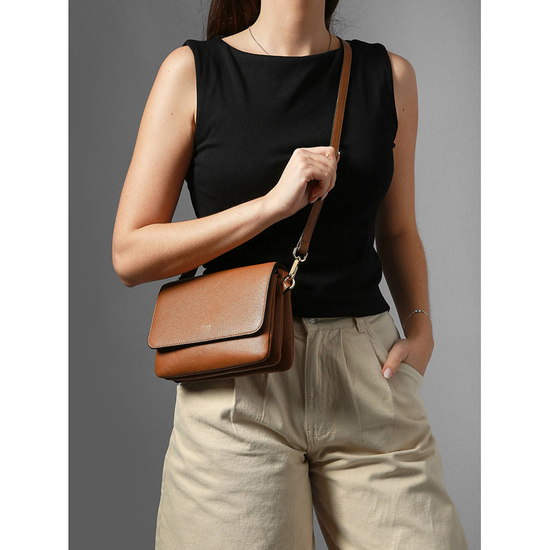 Etrier umhängetasche camel 3