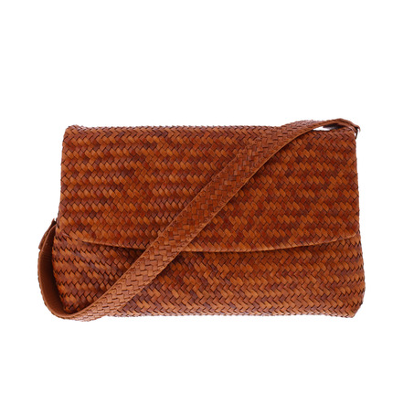 Allan K shoulder bag cognac