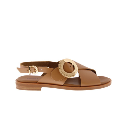 Frau sandalen camel