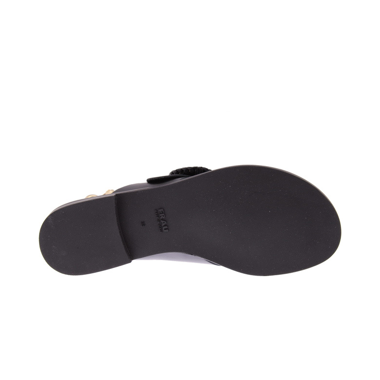 Frau sandalen zwart 5