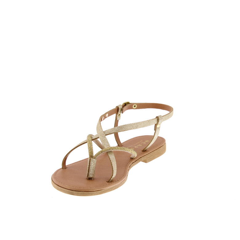 Scapa sandalen goud 3