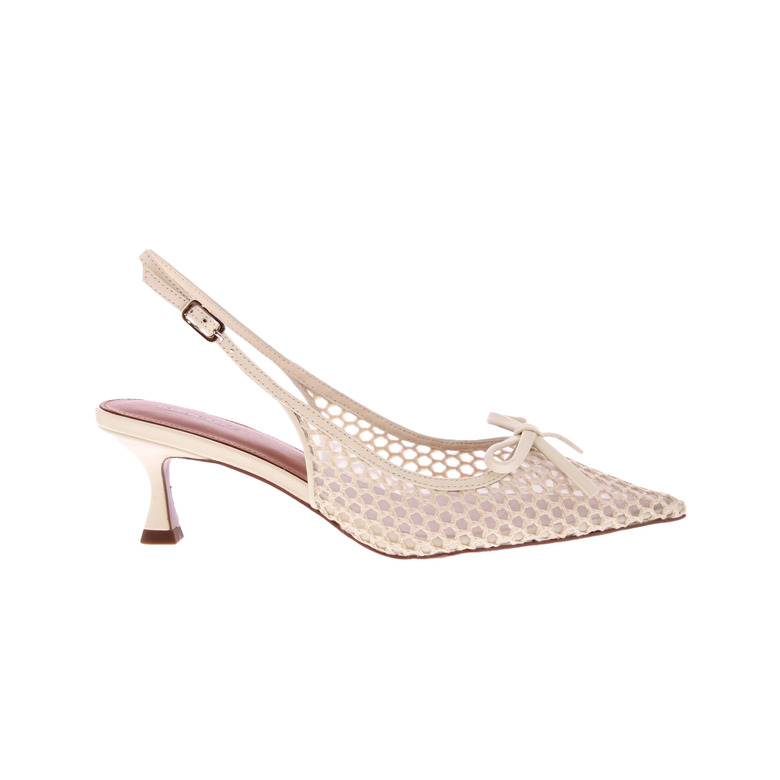 Lola Cruz slingbacks ecru 1