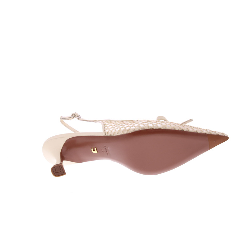 Lola Cruz slingbacks ecru 5