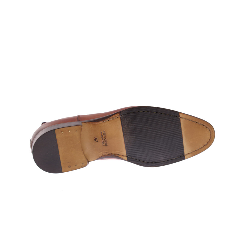 Flecs hohe schuhe cognac 5