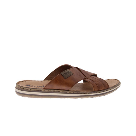 Rieker thong slippers cognac