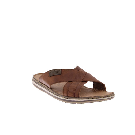 Rieker thong slippers cognac