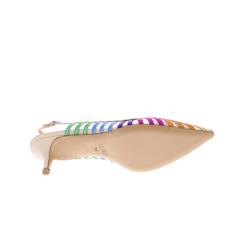 Gianmarco F. slingbacks multicolor 5