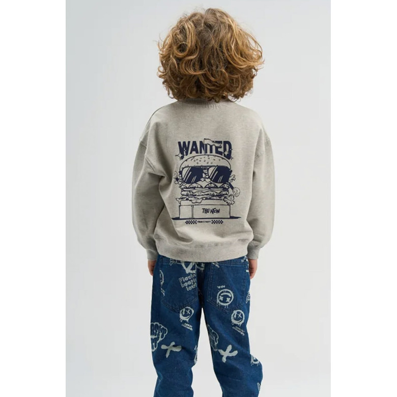 The New sweater grijs 3