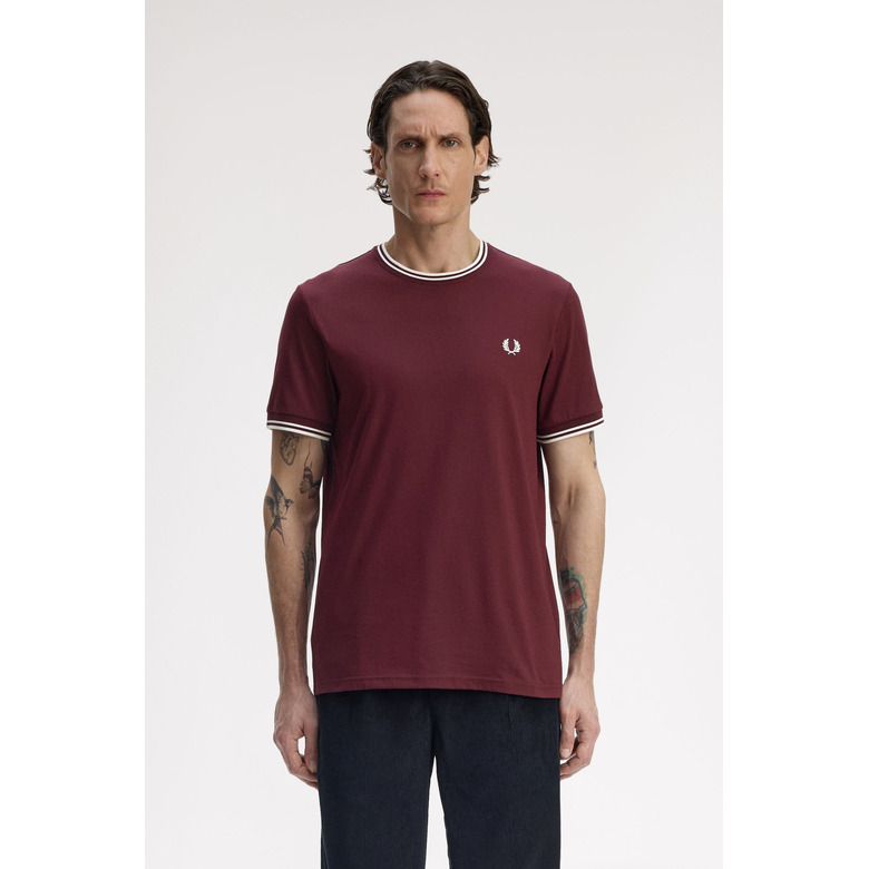 Fred Perry t-shirt bordeaux 2