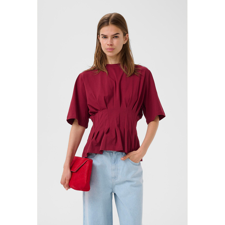 Gestuz chemisier bordeaux 2