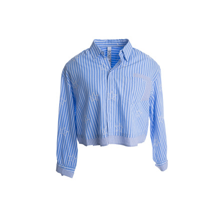 Dame Blanche chemisier bleu