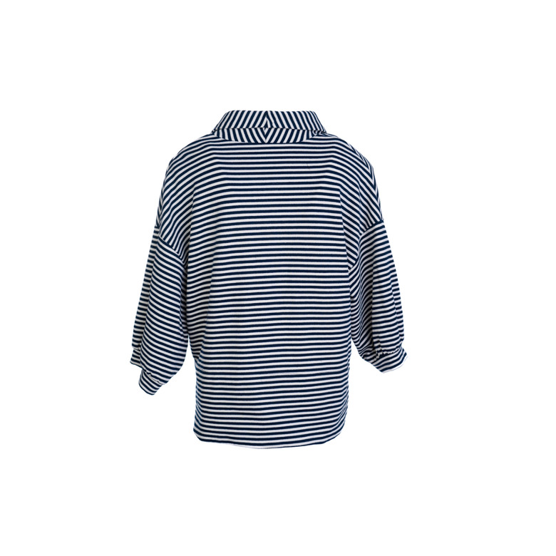 Dame Blanche vest blauw 2