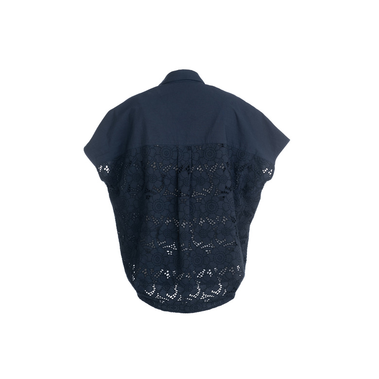 Dame Blanche chemisier bleu 2