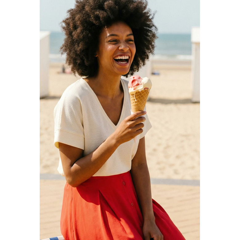 Hampton Bays chemisier ecru 2