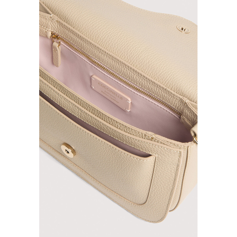 Coccinelle crossbody lightbrown 3