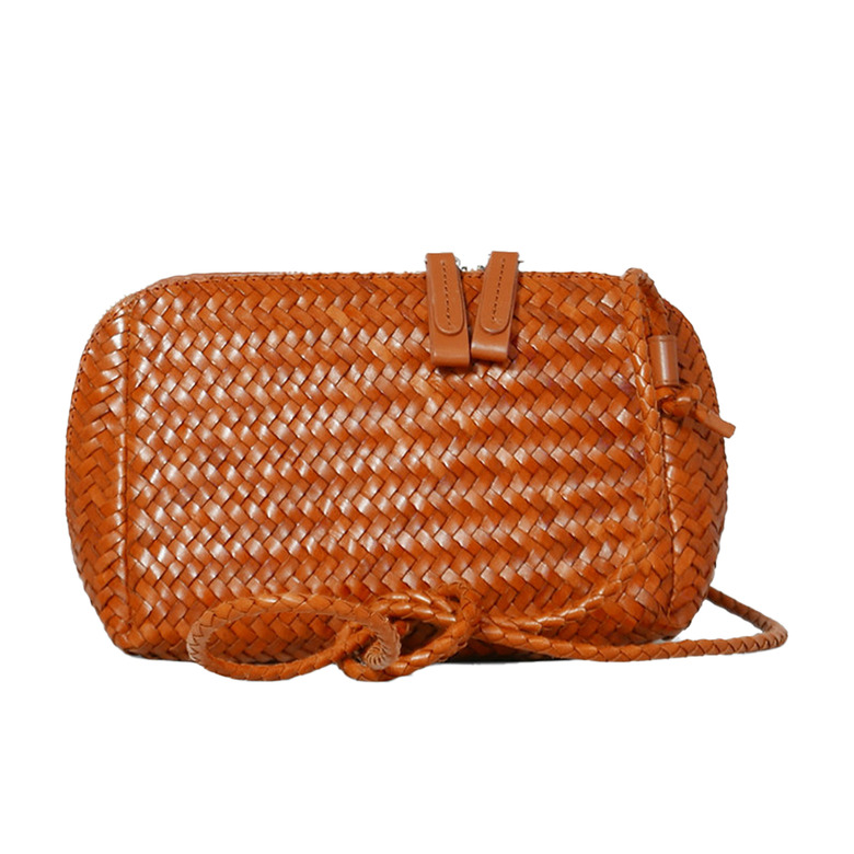 Allan K crossbody cognac 1