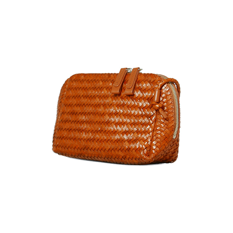 Allan K crossbody cognac 2