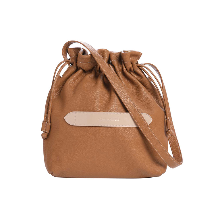 Marie Martens schoudertas camel 1