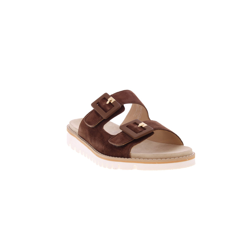Ara thong slippers brown 2