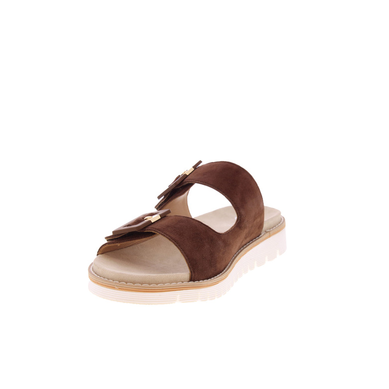 Ara thong slippers brown 3