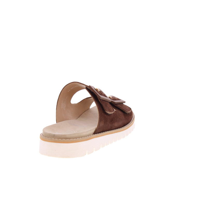 Ara thong slippers brown 4